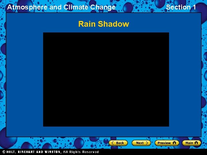 Atmosphere and Climate Change Rain Shadow Section 1 