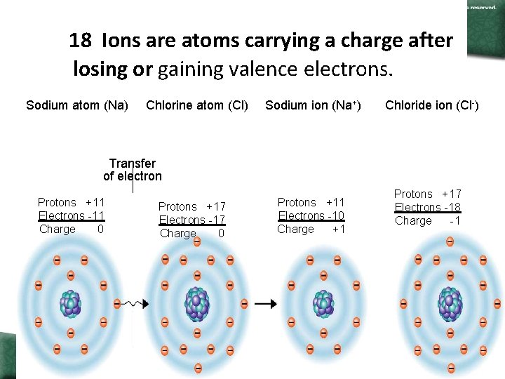 Figure 2 -3 Ionic Bonding 18 Ions are atoms carrying a charge after losing