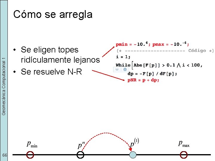 Geomecánica Computacional 1 Cómo se arregla 66 • Se eligen topes ridículamente lejanos •