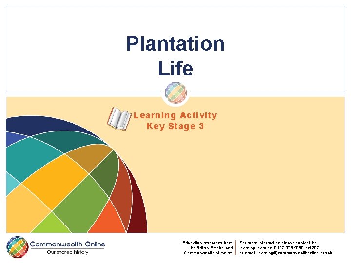 Plantation Life Learning Activity Key Stage 3 Education resources from the British Empire and