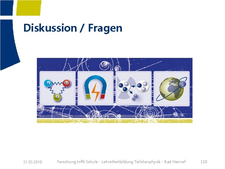 Diskussion / Fragen 21. 03. 2019 Forschung trifft Schule - Lehrerfortbildung Teilchenphysik - Bad