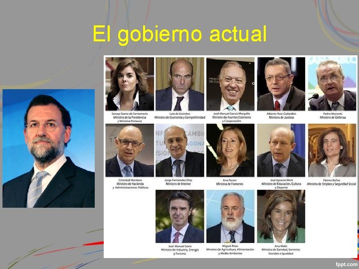 El gobierno actual 