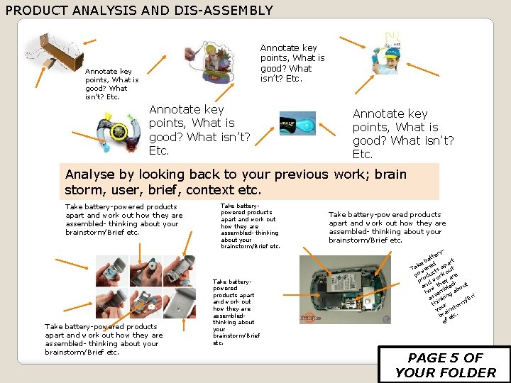 GCSE Design Technology Electronic Products 4540 Controlled Assessment