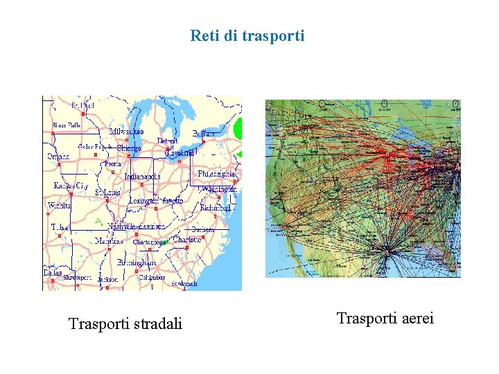 Reti di trasporti - Trasporti stradali Trasporti aerei 