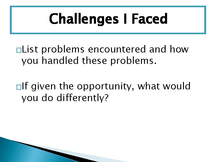 Senior Portfolio Project Evaluation and Reflection Paper Format