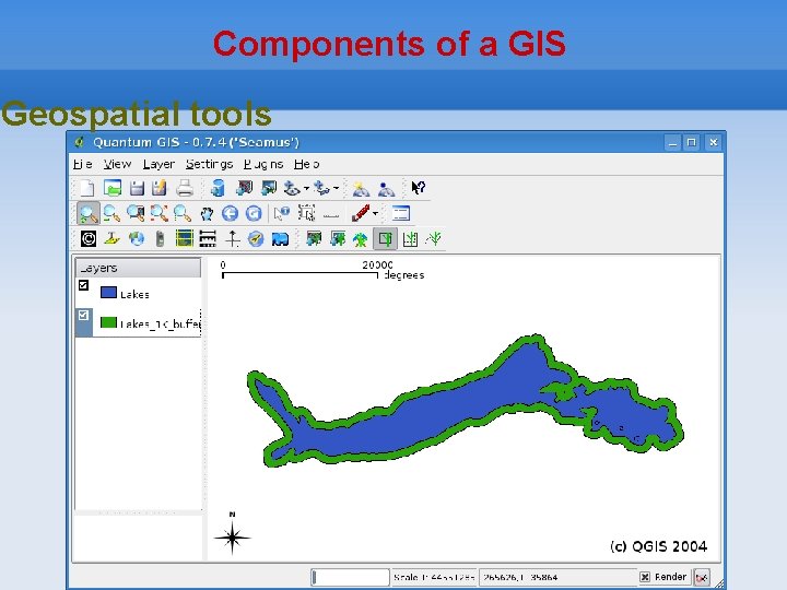 Components of a GIS Geospatial tools 