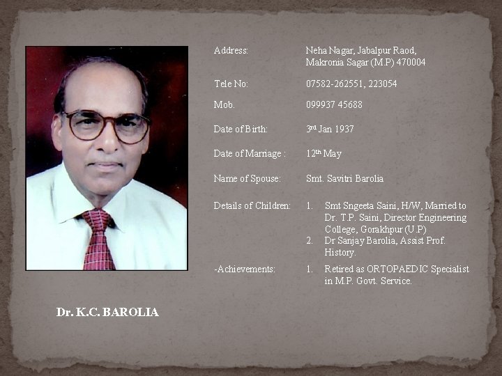Address: Neha Nagar, Jabalpur Raod, Makronia Sagar (M. P) 470004 Tele No: 07582 -262551, Address: Neha Nagar, Jabalpur Raod, Makronia Sagar (M. P) 470004 Tele No: 07582 -262551,