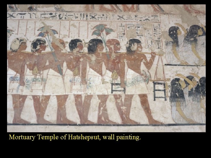 Mortuary Temple of Hatshepsut, wall painting. 