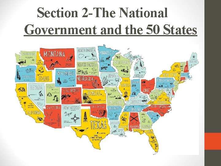 Section 2 -The National Government and the 50 States 