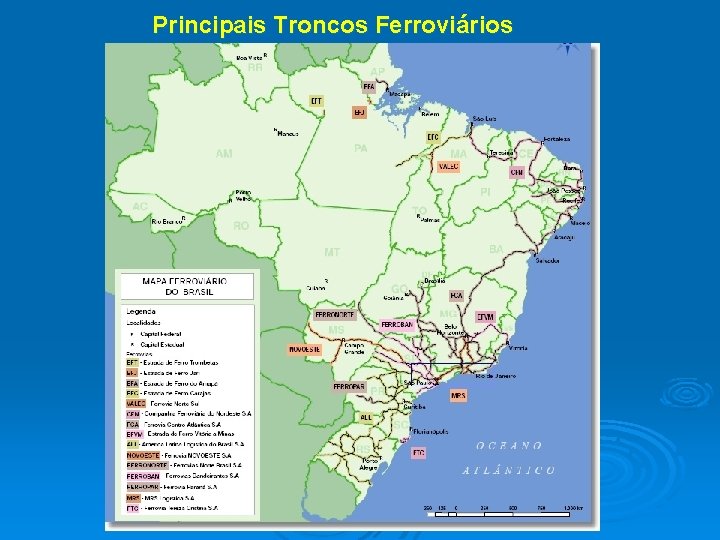 Principais Troncos Ferroviários 