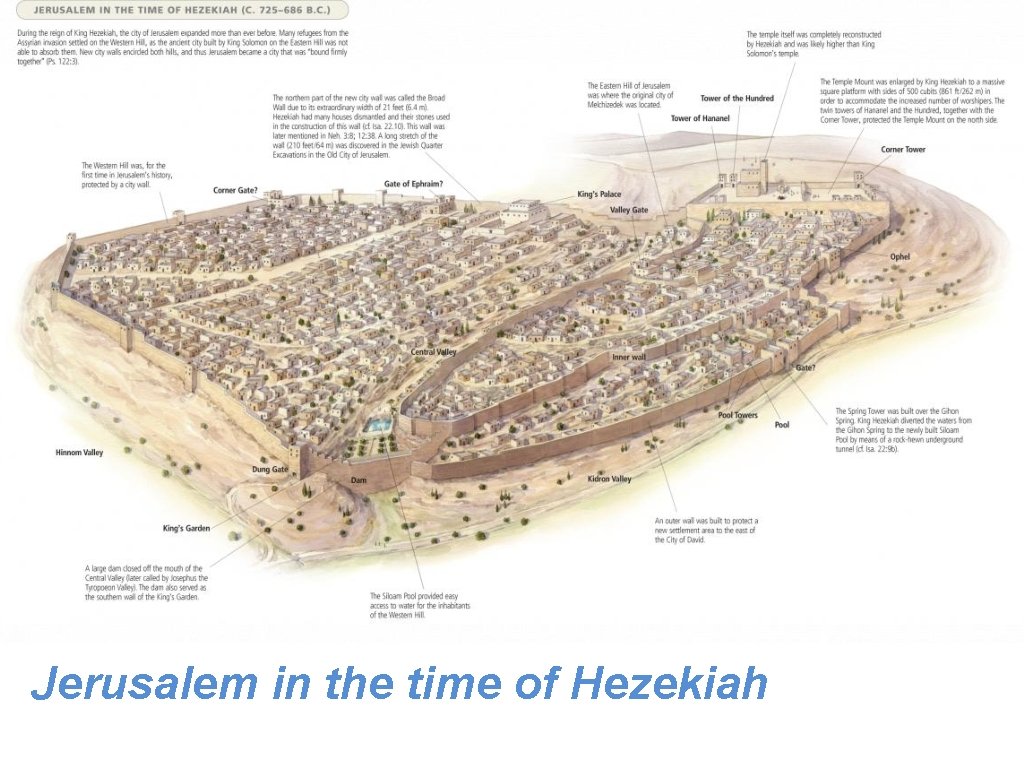 Jerusalem in the time of Hezekiah Jerusalem in the time of Hezekiah