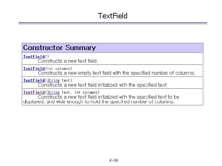 Text. Field 6 -36 