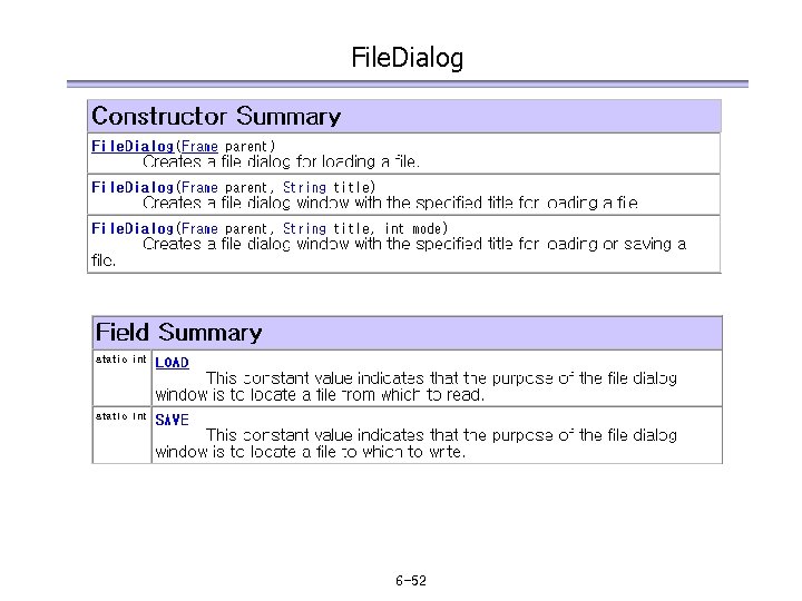 File. Dialog 6 -52 