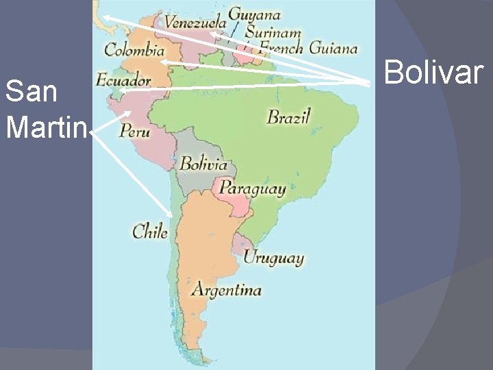 San Martin Bolivar 