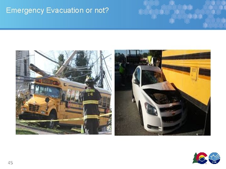 Emergency Evacuation or not? 45 Emergency Evacuation or not? 45