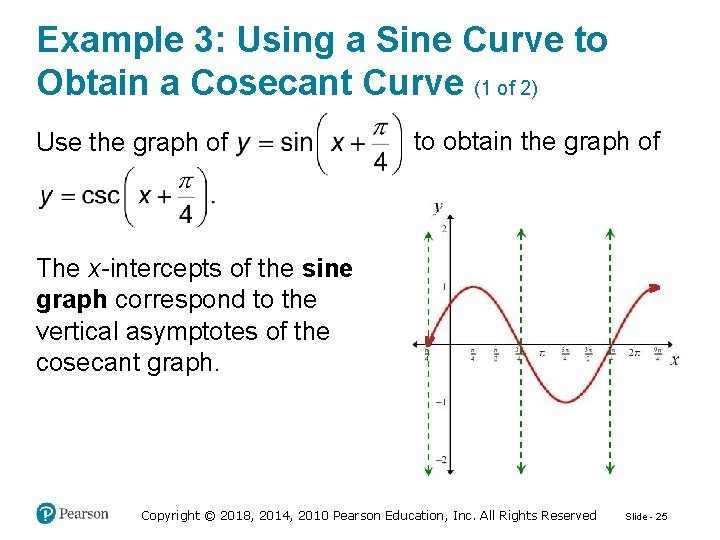 Example 3: Using a Sine Curve to Obtain a Cosecant Curve (1 of 2)