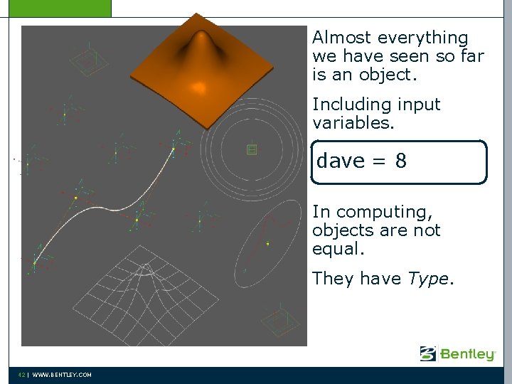 Almost everything we have seen so far is an object. Including input variables. dave