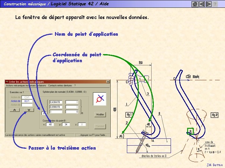 Construction mécanique / Logiciel Statique 42 / Aide ? La fenêtre de départ apparaît