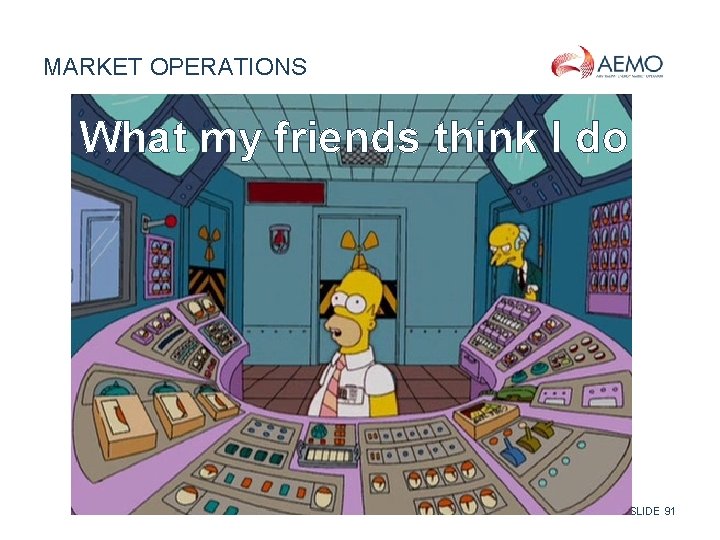 MARKET OPERATIONS What my friends think I do SLIDE 91 