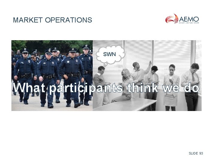 MARKET OPERATIONS SWN What participants think we do SLIDE 93 