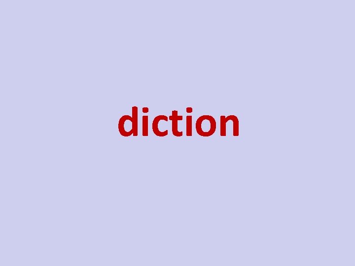 diction 