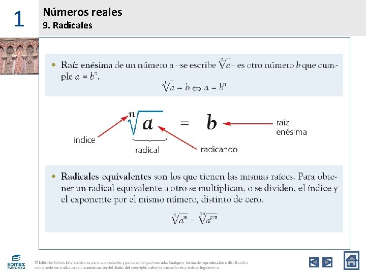 1 Números reales 9. Radicales 