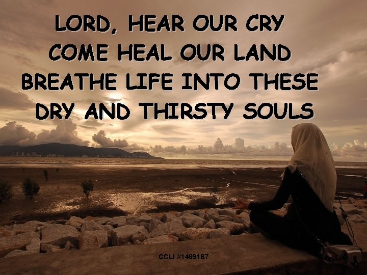 LORD, HEAR OUR CRY COME HEAL OUR LAND BREATHE LIFE INTO THESE DRY AND