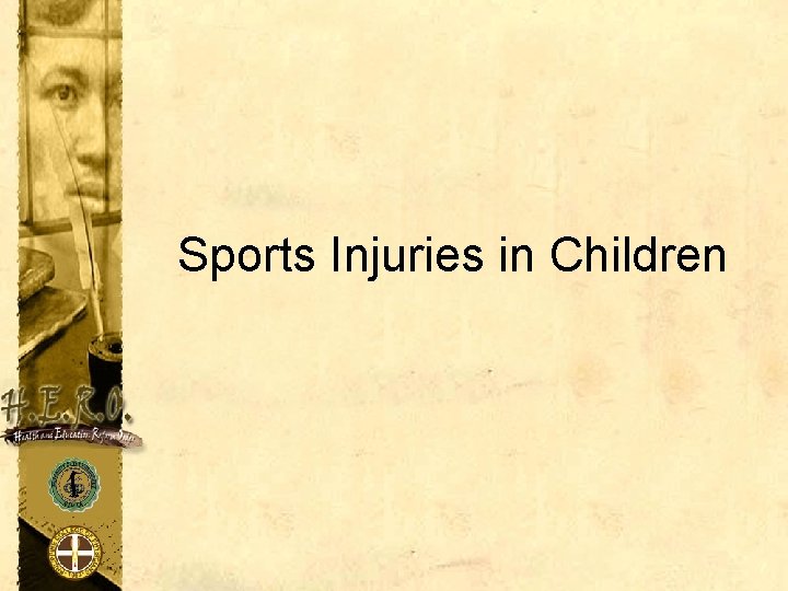 Sports Injuries in Children 