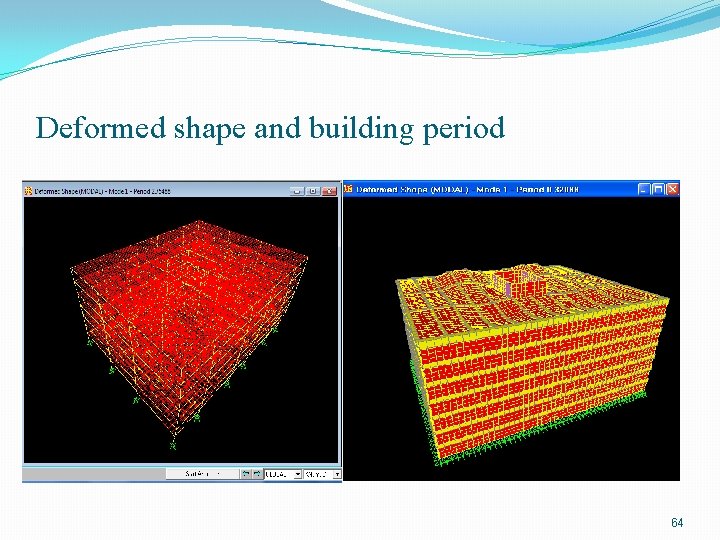 Deformed shape and building period 64 