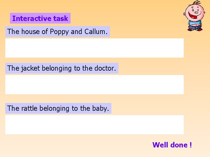 Interactive task The house of Poppy and Callum. The jacket belonging to the doctor.