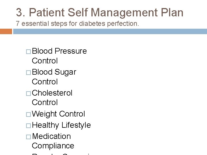 3. Patient Self Management Plan 7 essential steps for diabetes perfection. � Blood Pressure