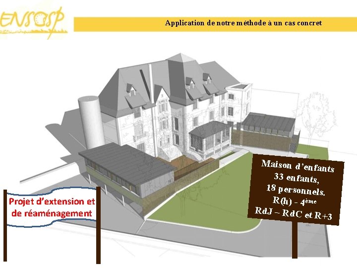 Application de notre méthode à un cas concret Projet d’extension et de réaménagement Maison