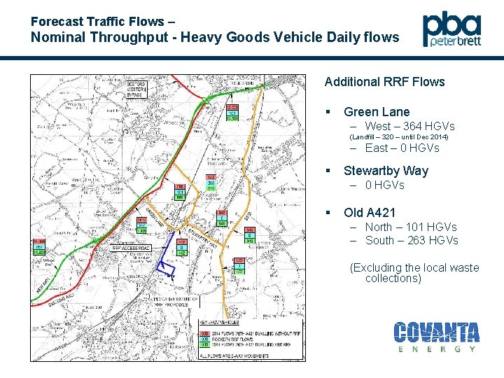 Forecast Traffic Flows – Nominal Throughput - Heavy Goods Vehicle Daily flows Additional RRF