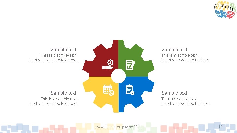 Sample text This is a sample text. Insert your desired text here. www. incose.