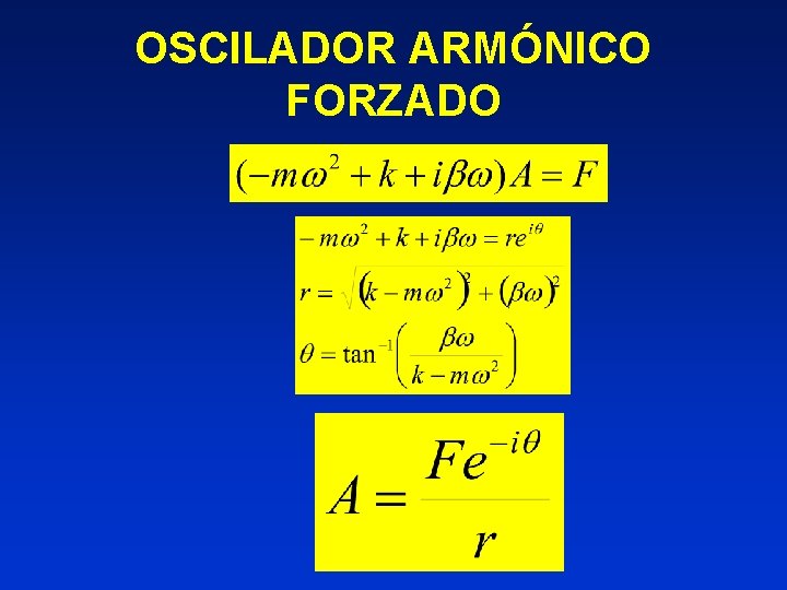 OSCILADOR ARMÓNICO FORZADO 