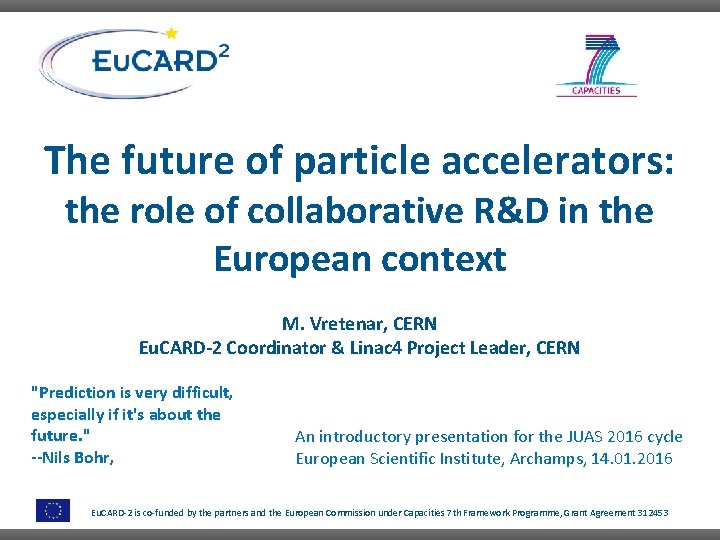 The future of particle accelerators: the role of collaborative R&D in the European context