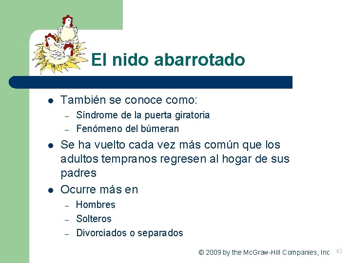 El nido abarrotado l También se conoce como: – – l l Síndrome de El nido abarrotado l También se conoce como: – – l l Síndrome de