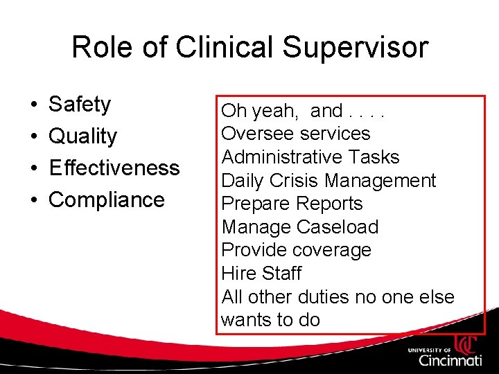 Supervision Strategies to Enhance Implementation and Fidelity to