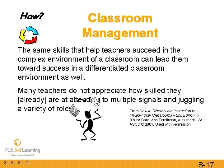 How? Classroom Management The same skills that help teachers succeed in the complex environment How? Classroom Management The same skills that help teachers succeed in the complex environment