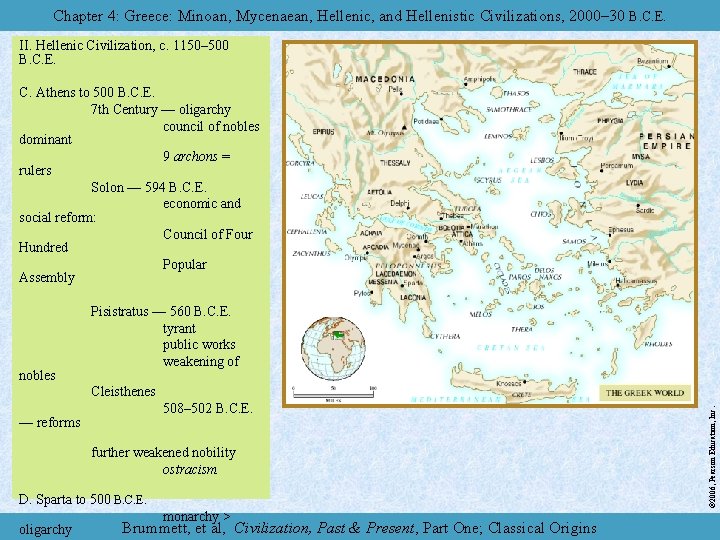 Chapter 4: Greece: Minoan, Mycenaean, Hellenic, and Hellenistic Civilizations, 2000– 30 B. C. E.