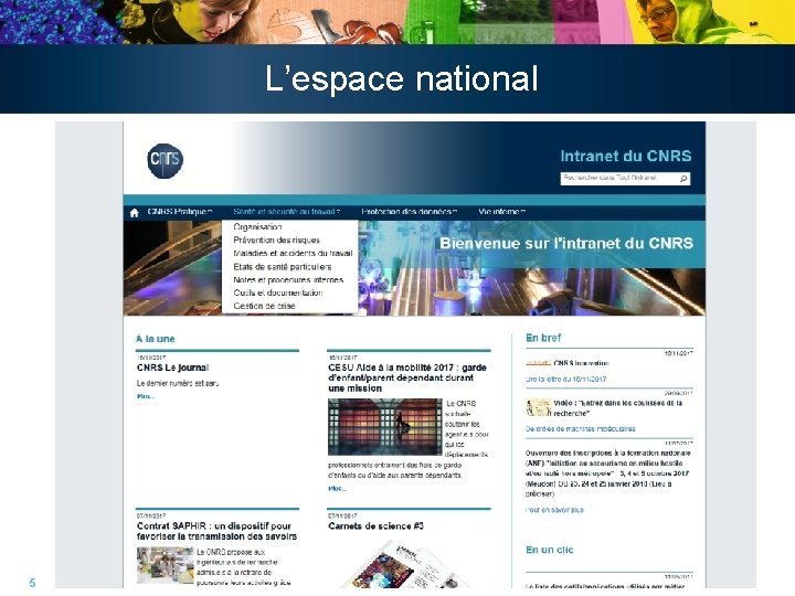L’espace national 5 L’espace national 5