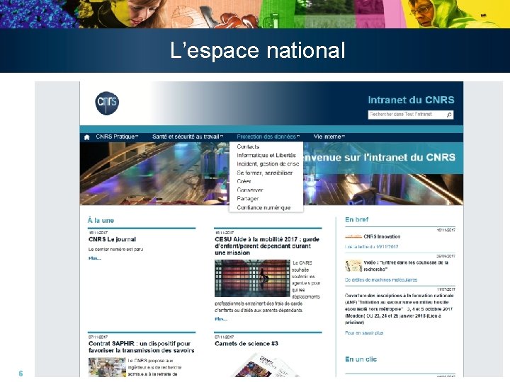 L’espace national 6 L’espace national 6