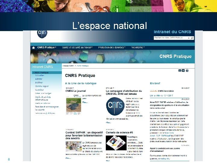 L’espace national 8 L’espace national 8