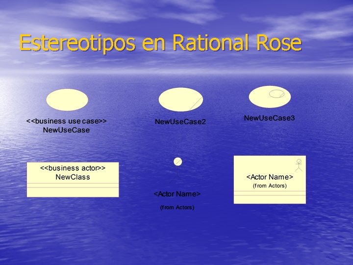 Estereotipos en Rational Rose 