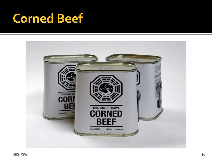 Corned Beef 2021/3/5 45 