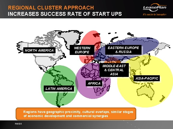 REGIONAL CLUSTER APPROACH INCREASES SUCCESS RATE OF START UPS NORTH AMERICA WESTERN EUROPE EASTERN