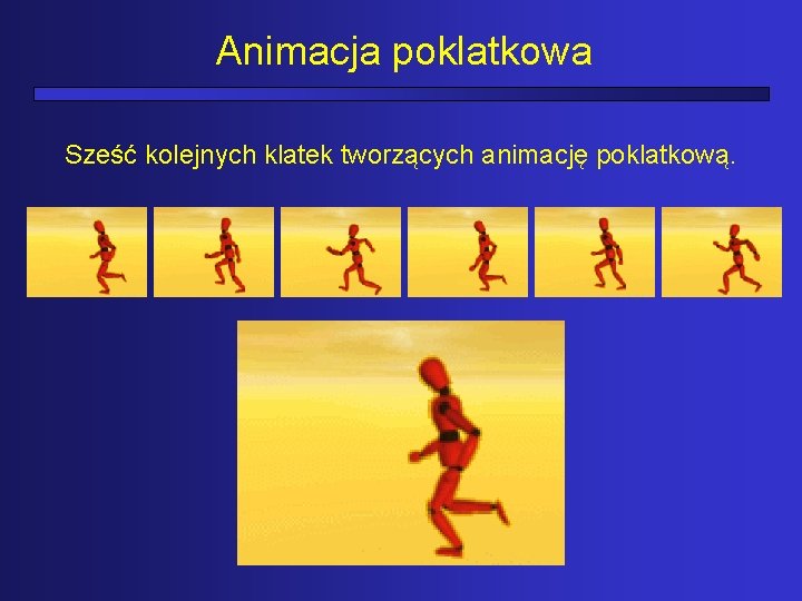 Animacja poklatkowa Sześć kolejnych klatek tworzących animację poklatkową. 