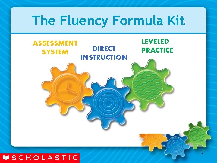 The Fluency Formula Kit ASSESSMENT SYSTEM DIRECT INSTRUCTION LEVELED PRACTICE 13 The Fluency Formula Kit ASSESSMENT SYSTEM DIRECT INSTRUCTION LEVELED PRACTICE 13