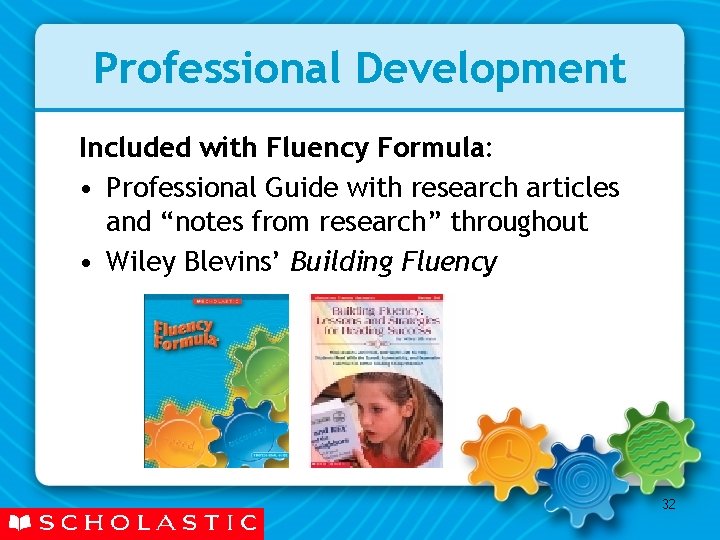Professional Development Included with Fluency Formula: • Professional Guide with research articles and “notes Professional Development Included with Fluency Formula: • Professional Guide with research articles and “notes