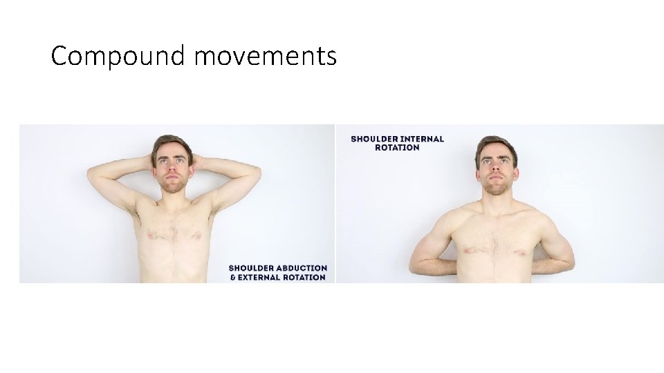 Compound movements Compound movements